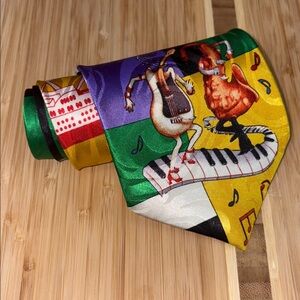 Steven Harris Bourbon Street Colorful Musical Instrument Necktie — Jazz, Novelty